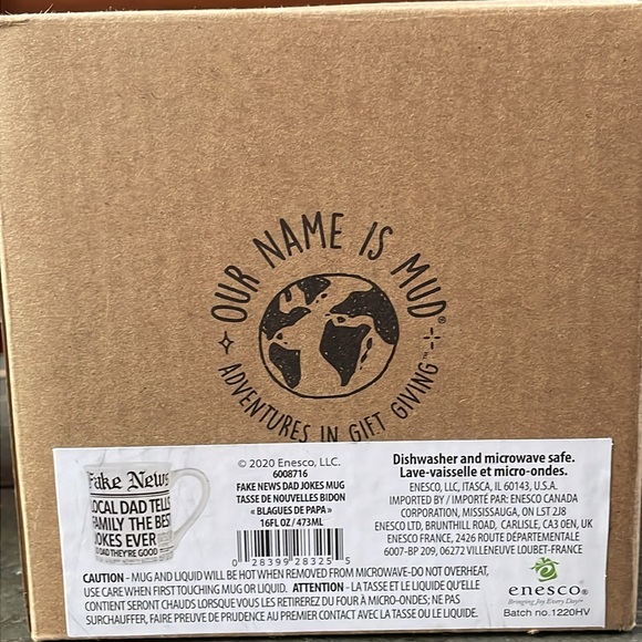 Enesco Fake News Dad Mug Fathers Day Gift Dad Jokes Funny New - Picture 6 of 7